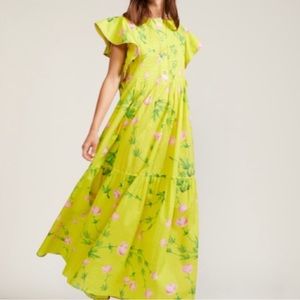 Cynthia Rowley Yellow Floral Maxi